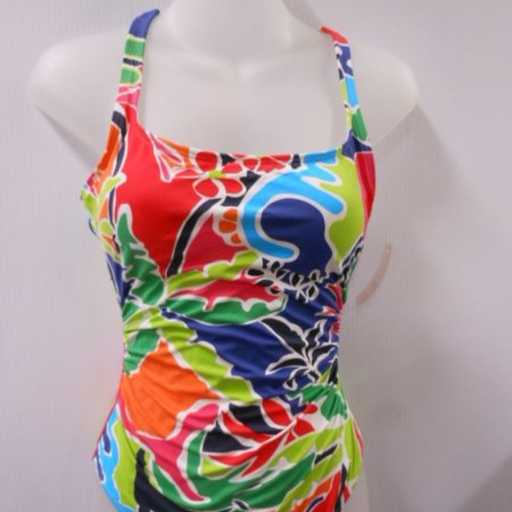 NEW w/Tags! Nautica "Cocktails on the Bow" Tank suit, Sm; CAN be $40.w/$4.99ship